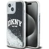 Apple iPhone 13 / 14 / 15 DKNY dėklas Liquid Glitter Big Logo (DKHCP14SLBNAEK) juodos spalvos