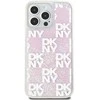 Apple iPhone 15 Pro Max DKNY dėklas Liquid Glitter Big Logo (DKHCP15XLCPEPP) rožinės spalvos