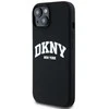 Apple iPhone 11 DKNY dėklas Liquid Silicone Baltas Printed Logo MagSafe (DKHMN61SNYACH) juodos spalvos