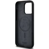 Apple iPhone 14 Pro DKNY dėklas Liquid Silicone Baltas Printed Logo MagSafe (DKHMP14LSNYACH) juodos spalvos