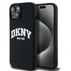 Apple iPhone 11 DKNY dėklas Liquid Silicone Baltas Printed Logo MagSafe (DKHMN61SNYACH) juodos spalvos