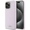 DKNY DKHMP15XSMCHLP Apple iPhone 15 Pro Max 6.7″ rožinės spalvos kietas dėklas Liquid Silicone Small Metal Logo MagSafe