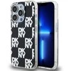 DKNY PC/TPU Checkered Pattern dėklas telefonui Apple iPhone 14 Pro Max juodos spalvos