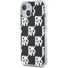 Apple iPhone 13 / 14 / 15 DKNY dėklas IML Checkered Mono Pattern (DKHCP15SHDLCEK) juodos spalvos
