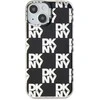 DKNY DKHCP15SHDLCEK Apple iPhone 15 14 13 6.1 inch juodos spalvos kietas dėklas IML Checkered Mono Pattern