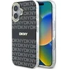 DKNY PC/TPU Repeat Pattern Tonal Stripe Magsafe Apple iPhone 16 dėklas telefonui juodos spalvos