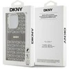 DKNY PC/TPU Repeat Pattern Tonal Stripe Magsafe dėklas telefonui Apple iPhone 14 Pro rusvai gelsvas