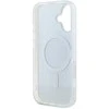 DKNY PC/TPU Repeat Pattern Tonal Stripe Magsafe Apple iPhone 16 dėklas telefonui juodos spalvos