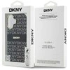 DKNY PC/TPU Repeat Pattern Tonal Stripe Magsafe Apple iPhone 16 dėklas telefonui juodos spalvos