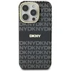 Apple iPhone 16 Pro Max DKNY Repeat Texture Pattern With Stripe (DKHMP16XHRHSEK) dėklas telefonui juodos spalvos