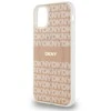 DKNY DKHMN61HRHSEP Apple iPhone 11 Xr 6.1 inch rožinės spalvos kietas dėklas IML Mono & Stripe MagSafe