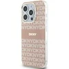 Apple iPhone 14 Pro DKNY dėklas IML Mono & Stripe MagSafe (DKHMP14LHRHSEP) rožinės spalvos