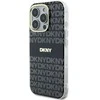 Apple iPhone 16 Pro Max DKNY Repeat Texture Pattern With Stripe (DKHMP16XHRHSEK) dėklas telefonui juodos spalvos