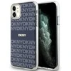 DKNY PC/TPU Repeat Pattern Tonal Stripe Magsafe dėklas telefonui Apple iPhone 11 mėlynos spalvos