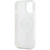 Apple iPhone 13 / 14 / 15 DKNY dėklas IML Mono &amp; Stripe MagSafe (DKHMP14SHRHSEP) rožinės spalvos