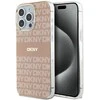 Apple iPhone 15 Pro Max DKNY dėklas IML Mono & Stripe MagSafe (DKHMP15XHRHSEP) rožinės spalvos