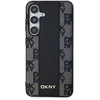 Samsung Galaxy S24 Plus DKNY Hardcase Leather Checkered Mono Pattern MagSafe (DKHMS24MPCPVSLK) dėklas telefonui juodos spalvos