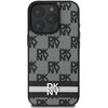 Apple iPhone 16 Pro DKNY Checkered Pattern & Printed Stripes (DKHCP16LPCPTSSK) dėklas telefonui juodos spalvos