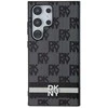 Samsung Galaxy S24 Ultra DKNY Odinis Dėklas Checkered Mono Pattern & Printed Stripes (DKHCS24LPCPTSSK) juodos spalvos