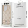 Apple iPhone 14 Pro DKNY odinis dėklas Checkered Mono Pattern & Printed Stripes (DKHCP14LPCPTSSP) rožinės spalvos