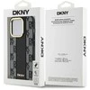 Apple iPhone 15 Pro DKNY Hardcase Leather Checkered Mono Pattern MagSafe (DKHMP15LPCPVSLK) dėklas telefonui juodos spalvos