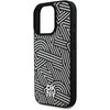 Dėklas DKNY PU odinis Crosswalk Pattern Magsafe Apple iPhone 16 Pro Ivory