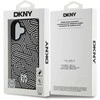 Dėklas DKNY PU odinis Crosswalk Pattern Magsafe Apple iPhone 16 Ivory