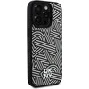 Dėklas DKNY PU odinis Crosswalk Pattern Magsafe Apple iPhone 16 Pro Ivory