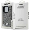 Dėklas DKNY PU odinis Crosswalk Pattern Magsafe Apple iPhone 16 Pro Ivory
