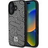 Dėklas DKNY PU odinis Crosswalk Pattern Magsafe Apple iPhone 16 Ivory