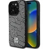 Dėklas DKNY PU odinis Crosswalk Pattern Magsafe Apple iPhone 16 Pro Ivory