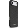 DKNY PU Leather Grid Pattern Magsafe dėklas skirtas Apple iPhone Air juodos spalvos