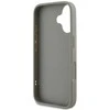 DKNY PU Leather Quilted Stack Logo Apple iPhone 16 Plus dėklas telefonui pilkos spalvos