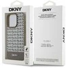 Apple iPhone 15 Pro Max DKNY odinis dėklas Printed Pattern Metal Logo MagSafe (DKHMP15XPSOSPW) rudos spalvos