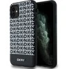 DKNY PU Leather Repeat Pattern Bottom Stripe MagSafe dėklas telefonui Apple iPhone 11 juodos spalvos