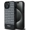 Apple iPhone 13 / 14 / 15 DKNY odinis dėklas Printed Pattern Metal Logo MagSafe (DKHMP15SPSOSPK) juodos spalvos