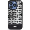 Apple iPhone 15 Pro DKNY odinis dėklas Printed Pattern Metal Logo MagSafe (DKHMP15LPSOSPK) juodos spalvos
