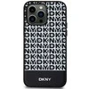 Apple iPhone 15 Pro Max DKNY odinis dėklas Printed Pattern Metal Logo MagSafe (DKHMP15XPSOSPK) juodos spalvos