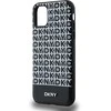 DKNY PU Leather Repeat Pattern Bottom Stripe MagSafe dėklas telefonui Apple iPhone 11 juodos spalvos