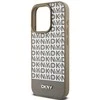 Apple iPhone 15 Pro Max DKNY odinis dėklas Printed Pattern Metal Logo MagSafe (DKHMP15XPSOSPW) rudos spalvos