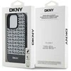 Apple iPhone 15 Pro Max DKNY odinis dėklas Printed Pattern Metal Logo MagSafe (DKHMP15XPSOSPK) juodos spalvos