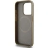 DKNY PU Leather Repeat Pattern Bottom Stripe MagSafe dėklas telefonui Apple iPhone 13 Pro Max rudos spalvos