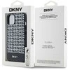 DKNY PU Leather Repeat Pattern Bottom Stripe MagSafe dėklas telefonui Apple iPhone 14 juodos spalvos