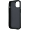 DKNY PU Leather Repeat Pattern Card Pocket dėklas telefonui Apple iPhone 14 juodos spalvos