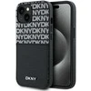 DKNY PU Leather Repeat Pattern Card Pocket dėklas telefonui Apple iPhone 15 juodos spalvos