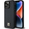 Apple iPhone 13 Pro Max DKNY odinis dėklas Pattern Metal Logo MagSafe (DKHMP13XPSHRPSK) juodos spalvos
