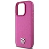 Apple iPhone 15 Pro DKNY odinis dėklas Monogram Pattern Metal Logo MagSafe (DKHMP15LPSHRPSP) rožinės spalvos
