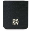 DKNY PU Leather Repeat Pattern Stack Logo Samsung Galaxy Z Flip6 dėklas telefonui juodos spalvos