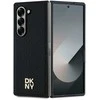 DKNY PU Leather Repeat Pattern Stack Logo MagSafe Samsung Galaxy Z Fold6 dėklas telefonui juodos spalvos