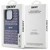 Apple iPhone 15 Pro DKNY odinis dėklas Mono Stripe & Metal Logo (DKHCP15LPRTHSLB) mėlynos spalvos
